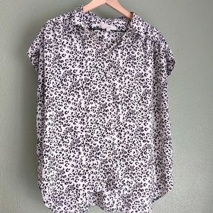 LOFT Cheetah Blouse